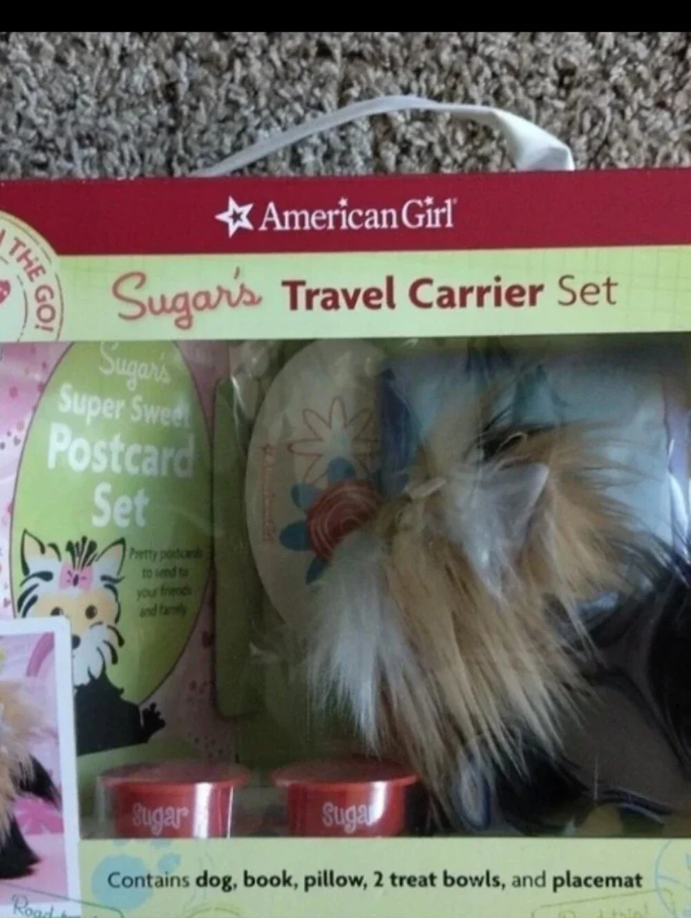 American Girl Sugars Travel Carrier Set Rare 2012 vintage NIB